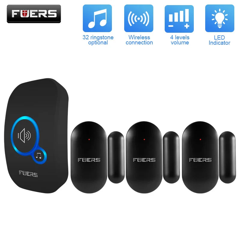 Wireless Doorbell Home Welcome Smart Door Bell 150M Long Wireless Distance 32 Songs Home Welcome Chimes Ringtone Colorful