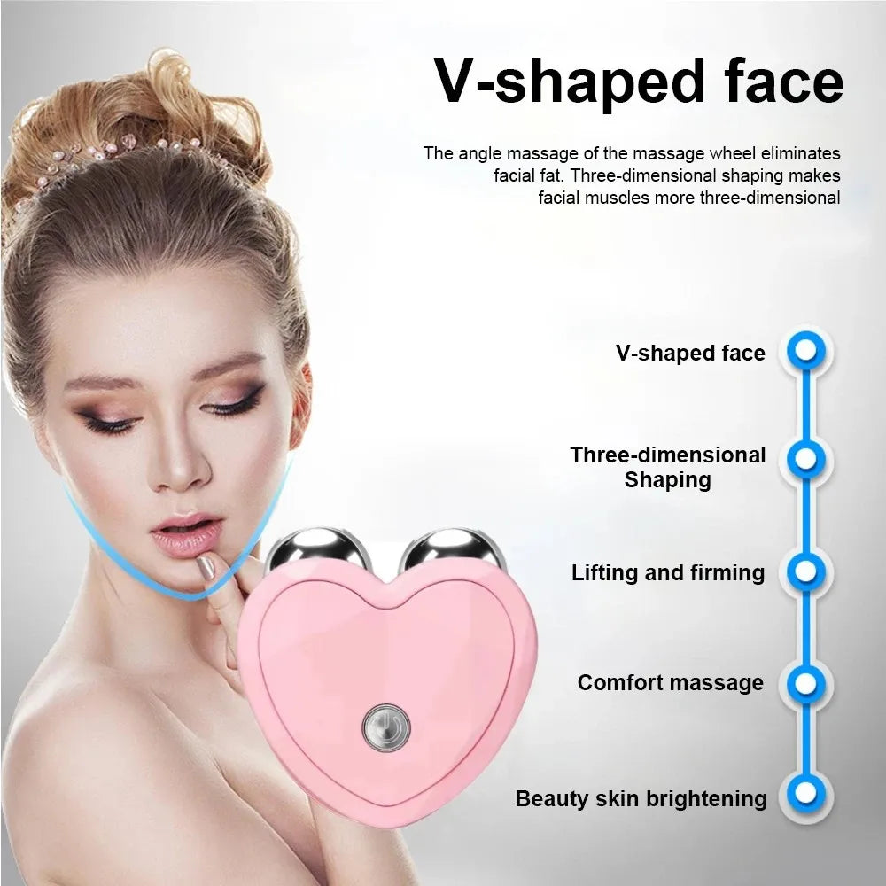 Face Lifting Machine Facial Massager Microcurrent Roller Skin Tightening Rejuvenation Beauty Charging Facial anti Wrinkle