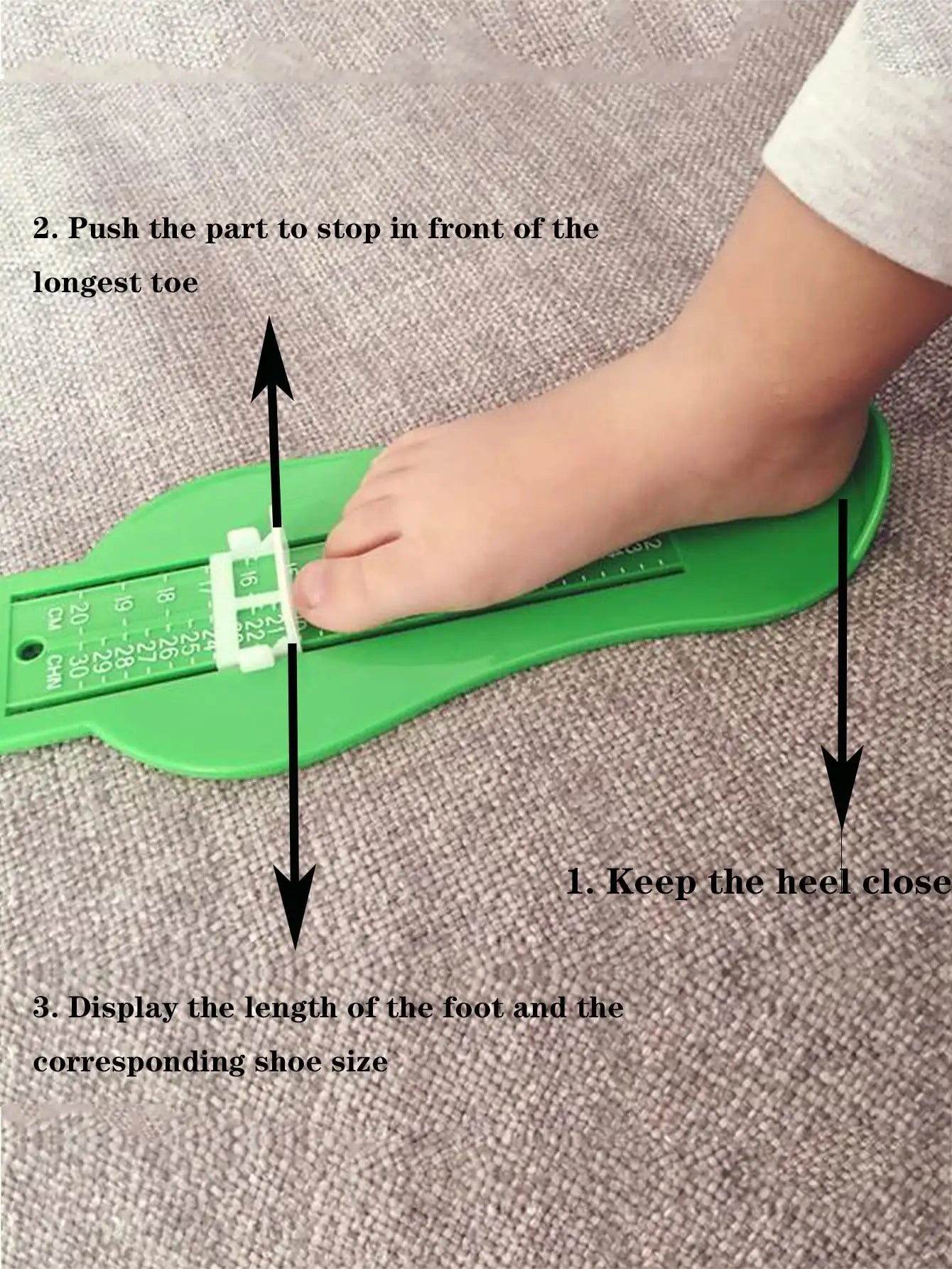 1Pc-Baby Foot Ruler Kids Foot Length Measuring Device Child Shoes Calculator for Children Infant Shoes Fittings Gauge Tools