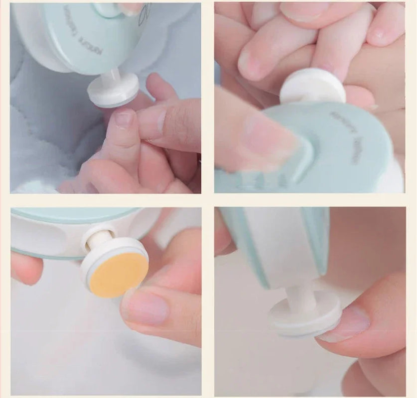 Baby Electric Nail Trimmer Kid Nail Polisher Tool Baby Care Kit Manicure Set Easy to Trim Nail Filer Clippers for Newborn