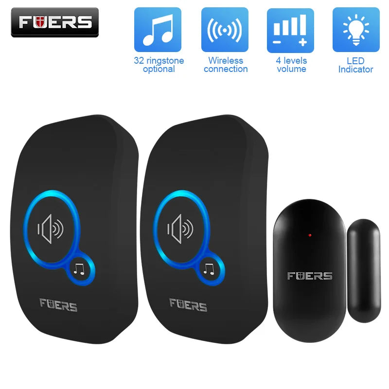 Wireless Doorbell Home Welcome Smart Door Bell 150M Long Wireless Distance 32 Songs Home Welcome Chimes Ringtone Colorful