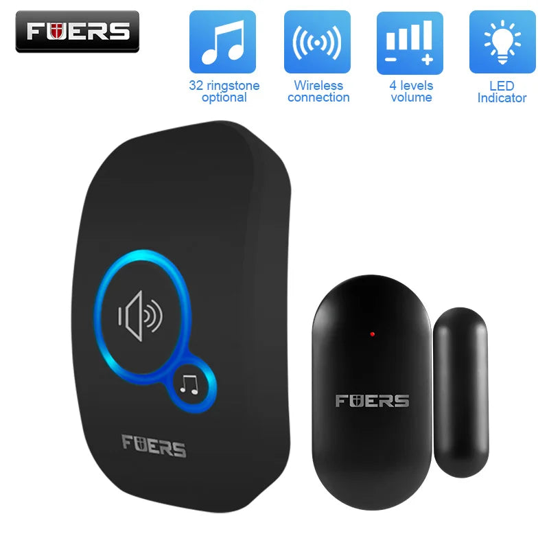 Wireless Doorbell Home Welcome Smart Door Bell 150M Long Wireless Distance 32 Songs Home Welcome Chimes Ringtone Colorful