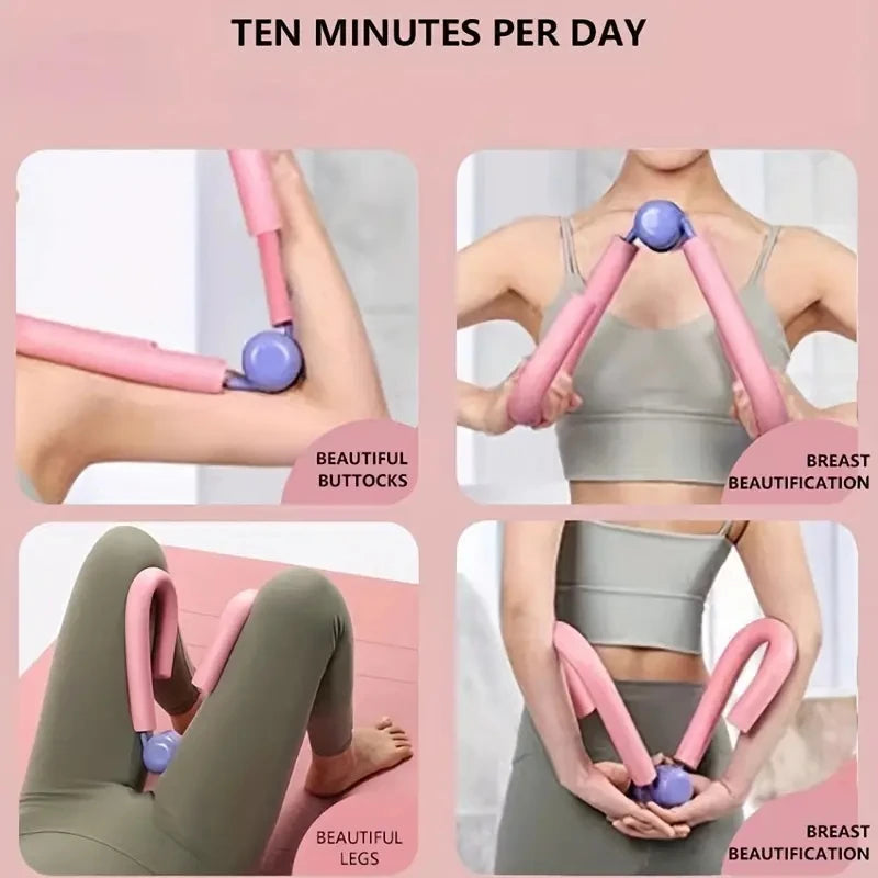 1Pc Pelvic Floor Muscle Trainer and Thigh Exerciser for Postpartum Recovery, Body Shaping, Leg and Butt Training