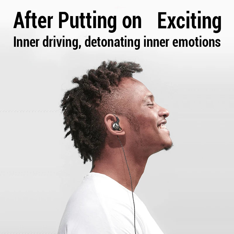Sport Hifi Headphones with Mic Bass Wired In-Ear Earbuds Game Music Running Noise Cancelling Headset Fone De Ouvido