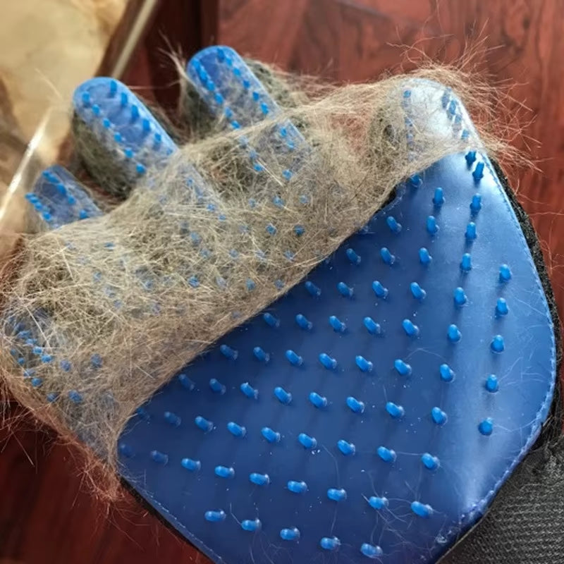 New Hot Sell 1PC Cat Hair Remove Gloves Rubber Pet Beauty Cleaning Grooming Effective Massage Dog Combs Floating Brush 6 Color
