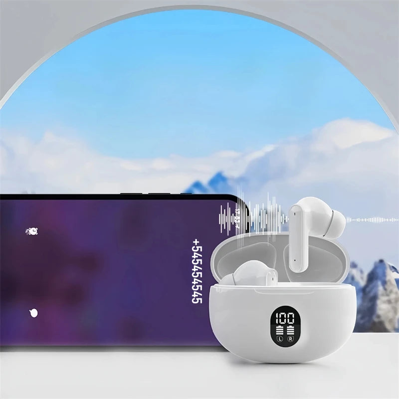 TWS Wireless Headphones Game Bluetooth Earphones with Microphone Noise Reduction High Fidelity Bass Headset