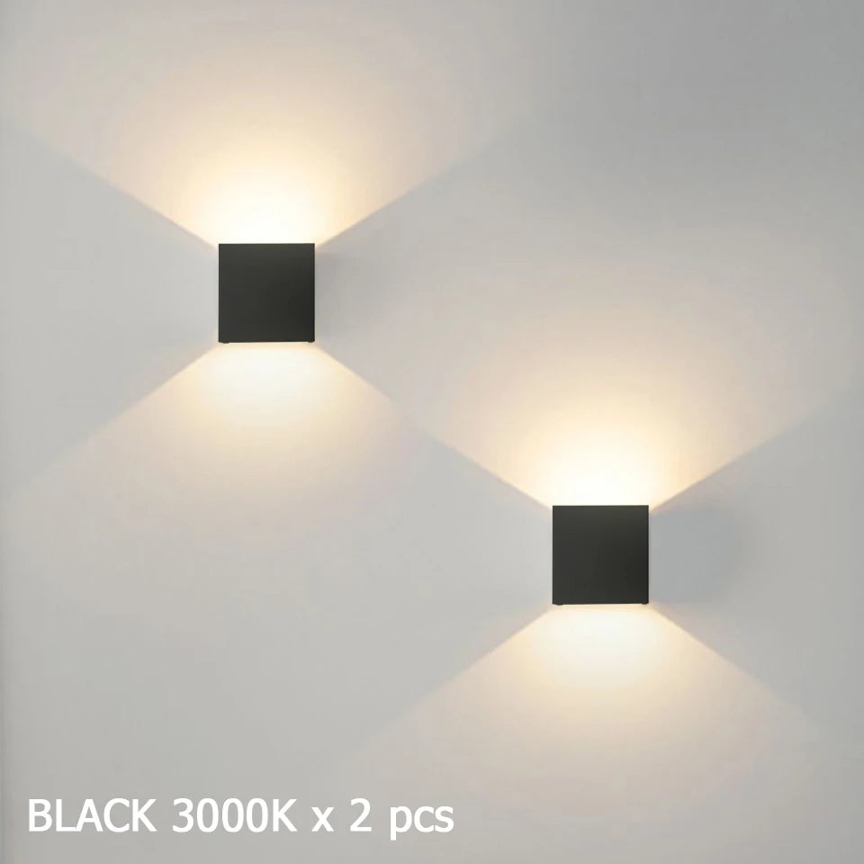 LED Intelligent Motion Sensor Wall Lamp 6W with Battery Charging with USB Wall Light for Bedroom Night Lighting Corridor De