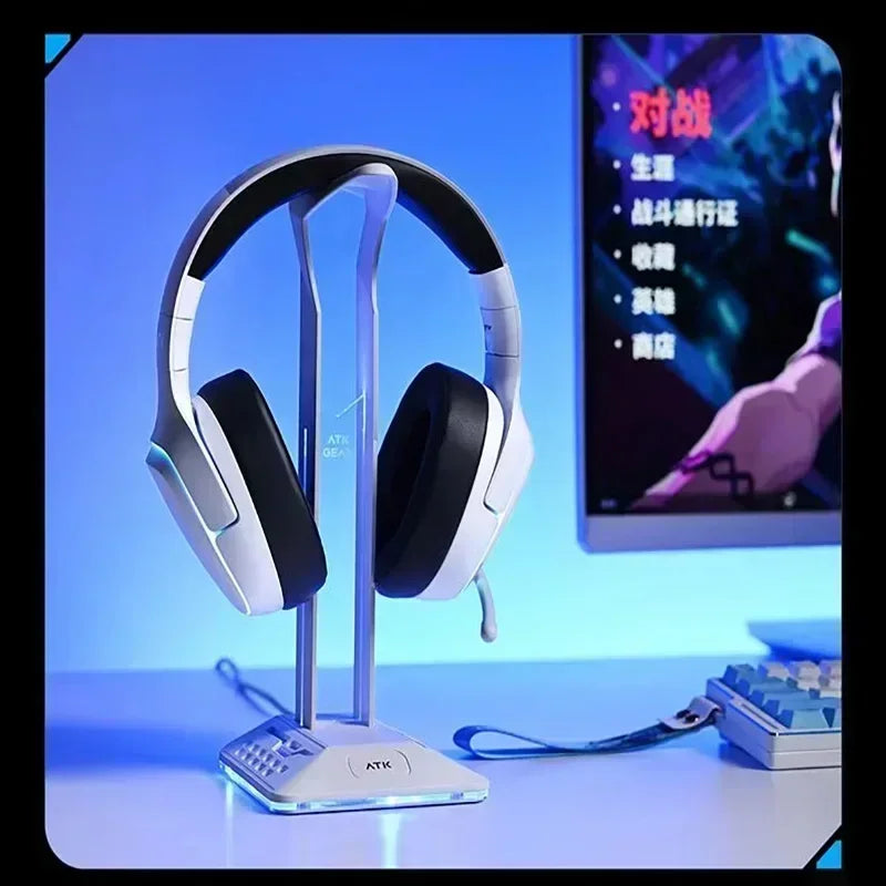 ATK M1 Game Wireless Headset Three Mode Headworn CSGO Valorant Game Headphone Virtual 7.1 Surround Computer Headset Custom Gift