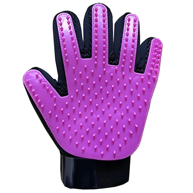 New Hot Sell 1PC Cat Hair Remove Gloves Rubber Pet Beauty Cleaning Grooming Effective Massage Dog Combs Floating Brush 6 Color