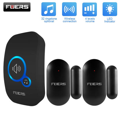 Wireless Doorbell Home Welcome Smart Door Bell 150M Long Wireless Distance 32 Songs Home Welcome Chimes Ringtone Colorful