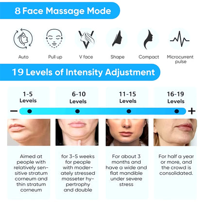 EMS Face Lifting Massage Microcurrent Face for Face anti Wrinkle Skin Tighten Beauty Health Face Massage