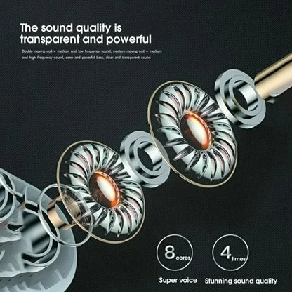 TWS Bluetooth Earphone 9D Stereo Wireless Headphone In-Ear Hifi Earbud Handsfree Headset with Microphone for Ios Android